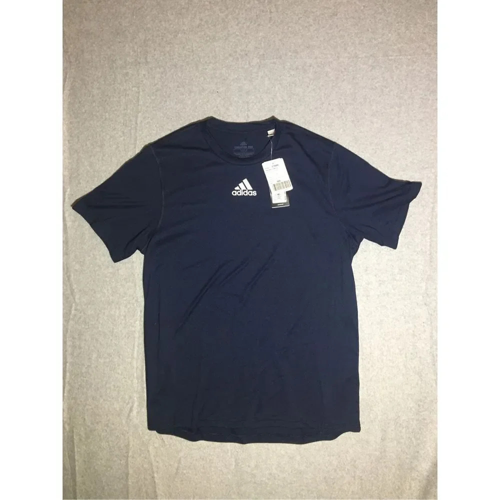 Mens NWT Adidas Shirt Size Medium Creator Tee Navy Blue Athletic Workout
